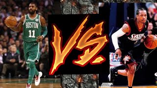 Kyire Irving crossovers vs Allen Iverson crossovers [upl. by Elvah421]