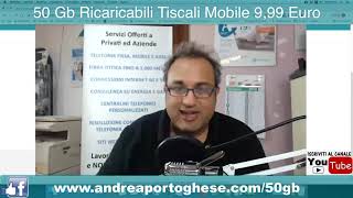 50 Gb mobile Tiscali Senza Vincoli Ricaricabile [upl. by Nepets]