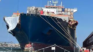 Dali container ship docked at Hampton Roads slideshow and video norfolk cargoship hamptonroads [upl. by Kit]