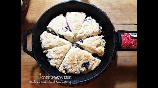 MOST DELICIOUS MY VEGAN BLUEBERRY SCONES  Connies RAWsome kitchen [upl. by Nnylakcaj]