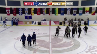 2019 CWG  Ringette  Game 16  AB vs MB [upl. by Bethena806]