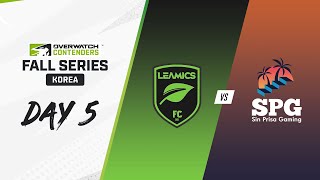 Contenders Korea  Fall Series  Day 5  LEAMICS FC VS SPG [upl. by Oivat]