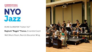 NYO Jazz Rehearses Duke Ellington’s “Cotton Tail” [upl. by Latif]