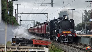 Steam by the Seaside on the Frankston Line  Steamrail  Moorabbin Bayside Shuttles  A2986 amp K153 [upl. by Reckford]