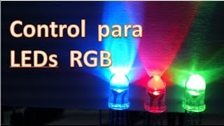 Control para Led RGB Secuencia multicolor Como se hace [upl. by Asen]