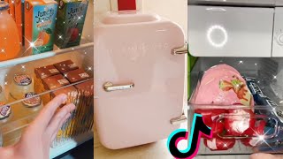 satisfying mini fridge restock and organization tiktok compilation [upl. by Enyawud971]