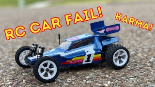 LOSI MINI JRX2 REVIEW  ENDED IN DISASTER  FUN SMALL FAST RC CAR FAIL [upl. by Crescantia44]