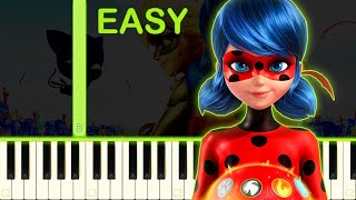 Miraculous Ladybug  Season 4  EASY Piano Tutorial [upl. by Marfe]