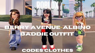 Roblox Berry Avenue Albino Baddie Outfit Codes Clothes Blush fashion Doll [upl. by Leissam943]