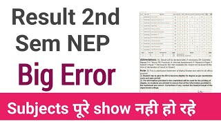 Sol second Sem Result Big Error Found subjects are not showing sol result issue [upl. by Eednac]