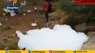 Foam in Dharmanagar Canal Raises Severe Pollution Spectre  at Kukatpally [upl. by Norris803]