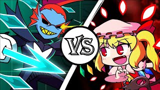 Teaser Undyne the Undying vs Flandre Scarlet UNDERTALE vs Touhou Animation [upl. by Airotnahs]