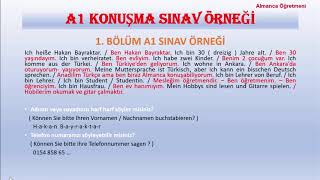 ALMANCA A1 SINAV ÖRNEĞİ  ALMANCA A1 SINAVI [upl. by Aled740]