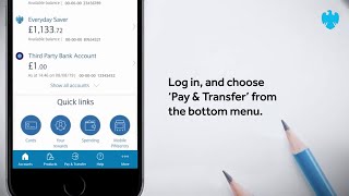 The Barclays app  How to make a transfer [upl. by Idurt694]