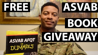 FREE ASVAB for Dummies AFQT Book Giveaway  Army Airforce Navy Marines amp Coast Guard [upl. by Charleen]