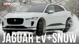 2019 Jaguar IPACE EV400 vs Snow and Ice  Full Review drivingsportstv [upl. by Clevie]