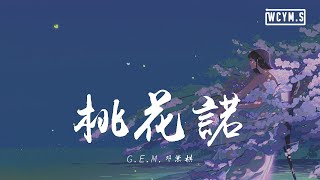 GEM邓紫棋  桃花诺【動態歌詞Lyrics Video】 [upl. by Yaluz213]