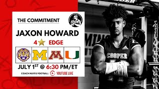 4⭐ EDGE Jaxon Howard  The Commitment [upl. by Bogusz54]