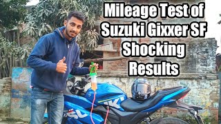 Mileage Test  Suzuki Gixxer SF [upl. by Notseh]