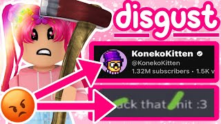 KONEKOKITTEN WAS EXPOSED AND ITS BAD ROBLOX NEWSDRAMARANT NARPY [upl. by Aicerg49]