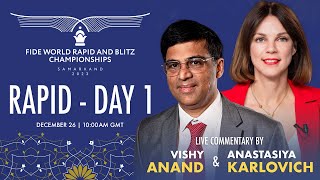 Rapid  Day 1  FIDE World Rapid amp Blitz Championships 2023 [upl. by Rekoob]