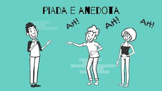 GÊNEROS TEXTUAIS PIADA E ANEDOTA [upl. by Lais]