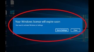 How to fix quotyour windows license will expire soonquot on windows 10 [upl. by Athenian]