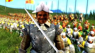 10 CONQUISTADORS vs 200 AZTECS  Medieval 2 [upl. by Norrahc]