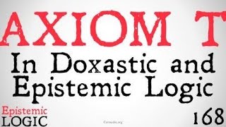 Axiom T Epistemic and Doxastic Logic [upl. by Cusack]