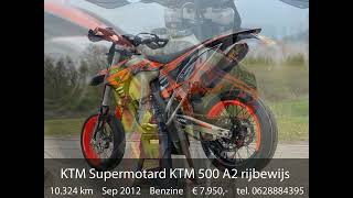 KTM Supermotard KTM 500 A2 rijbewijs VTR Style [upl. by Leontine]