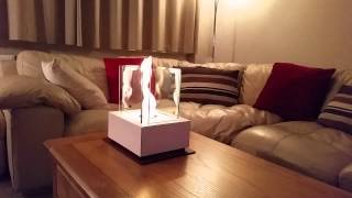 White Cube Tabletop Bio Ethanol Fire [upl. by Danita]