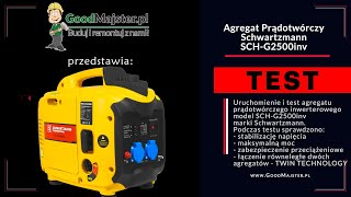 Agregat prądotwórczy inwertorowy  Schwartzmann SCHG2500inv  2200W  Prezentacja i Test [upl. by Strohben799]