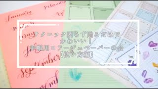 手帳用コラージュペーパーの会 使い方編  手帳術レッスンプログラム  ミニツク  フェリシモ [upl. by Kern137]