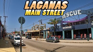 LAGANAS Main Street  Zakynthos  Greece 4k [upl. by Barney295]