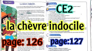 lecture  la chèvre indocile le trésor des mots Ce2 page 126127 avec je comprends du texte [upl. by Yemerej567]