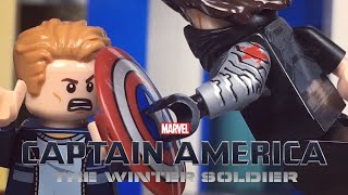 Captain America The Winter Soldier in LEGO Highway Fight [upl. by Elohcan]