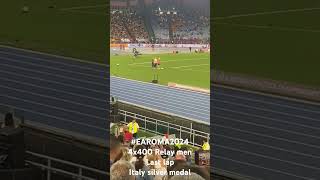 Europei di atletica leggera staffetta 4x400 uomini Italia 2° earoma2024 europeanchampionship [upl. by Cohbath]