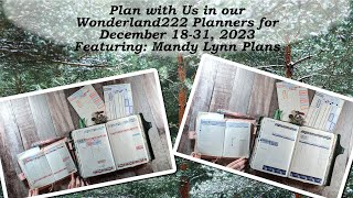 Plan with Us December 1831 2023 in our Wonderland222 Planners Featuring Mandy Lynn Plans [upl. by Lambard]