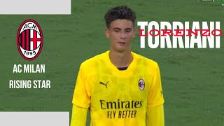 Lorenzo Torriani VS Barcelona AC Milan Rising Star Goalkeeper Extended Momment torriani scouting [upl. by Teador]