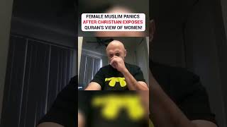 Female Muslim PANICS After Christian EXPOSES Qurans VIEW OF WOMEN  Sam Shamoun [upl. by Bettzel]