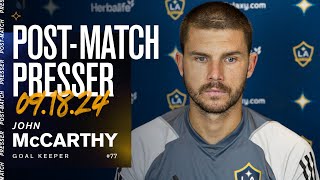 John McCarthy PostMatch Presser  91824 [upl. by Ispep]