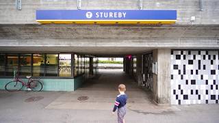 Sweden Stockholm Stureby subway station SMW elevator  going up [upl. by Janka425]