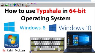 How to use Typshala in 64 bit Operating System  Typshala for 64 bit Operating System [upl. by Lenox]