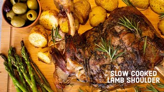 Slow Cooked Rosemary Garlic LAMB SHOULDER  Easy Sunday roast [upl. by Sigvard58]