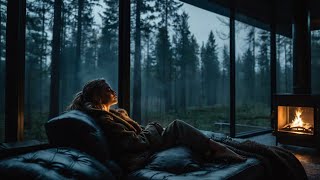 Thunderstorm Sounds for Sleeping  Dimmed Screen  Strong Rain and Thunder  Deep Sleep Sounds [upl. by Yrbua]