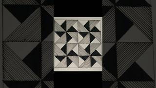 😍easy geometrical pattern drawingshorts [upl. by Gabrielson]