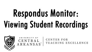 Respondus Monitor Viewing Student Recordings [upl. by Siramed]