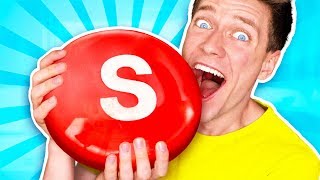 Sourest Giant Candy Challenge DIY Worlds Biggest Skittles Learn How To Prank Sour vs Edible Food [upl. by Nnaj]