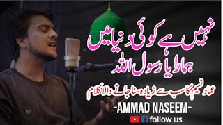 Nahi Ha Koi Dunia Ma Hamara Ya Rasool Allah  Ammad Naseem  Hearttouching Naat [upl. by Aznofla671]