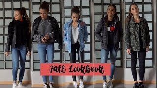 BACK TO SCHOOL LOOKBOOK  5 Outfits  niiawrg [upl. by Ronal]